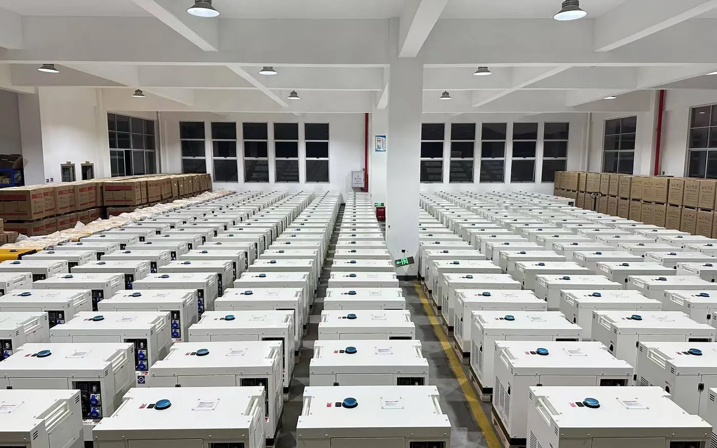 Real factory stock of compact silent generator sets for 10 to 30kVA Nigeria orders