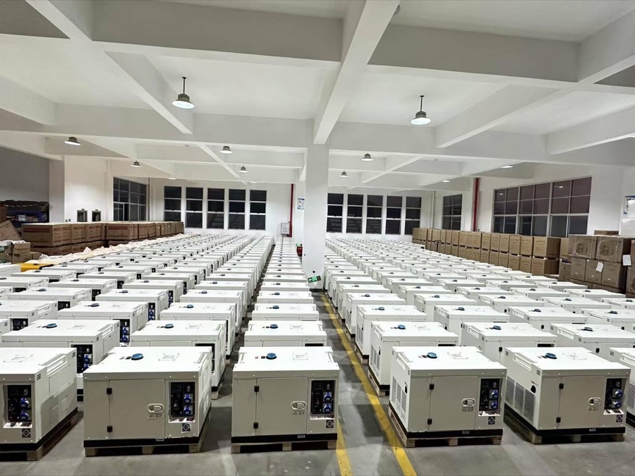 Real factory stock of compact silent generators for shop backup power buyers
