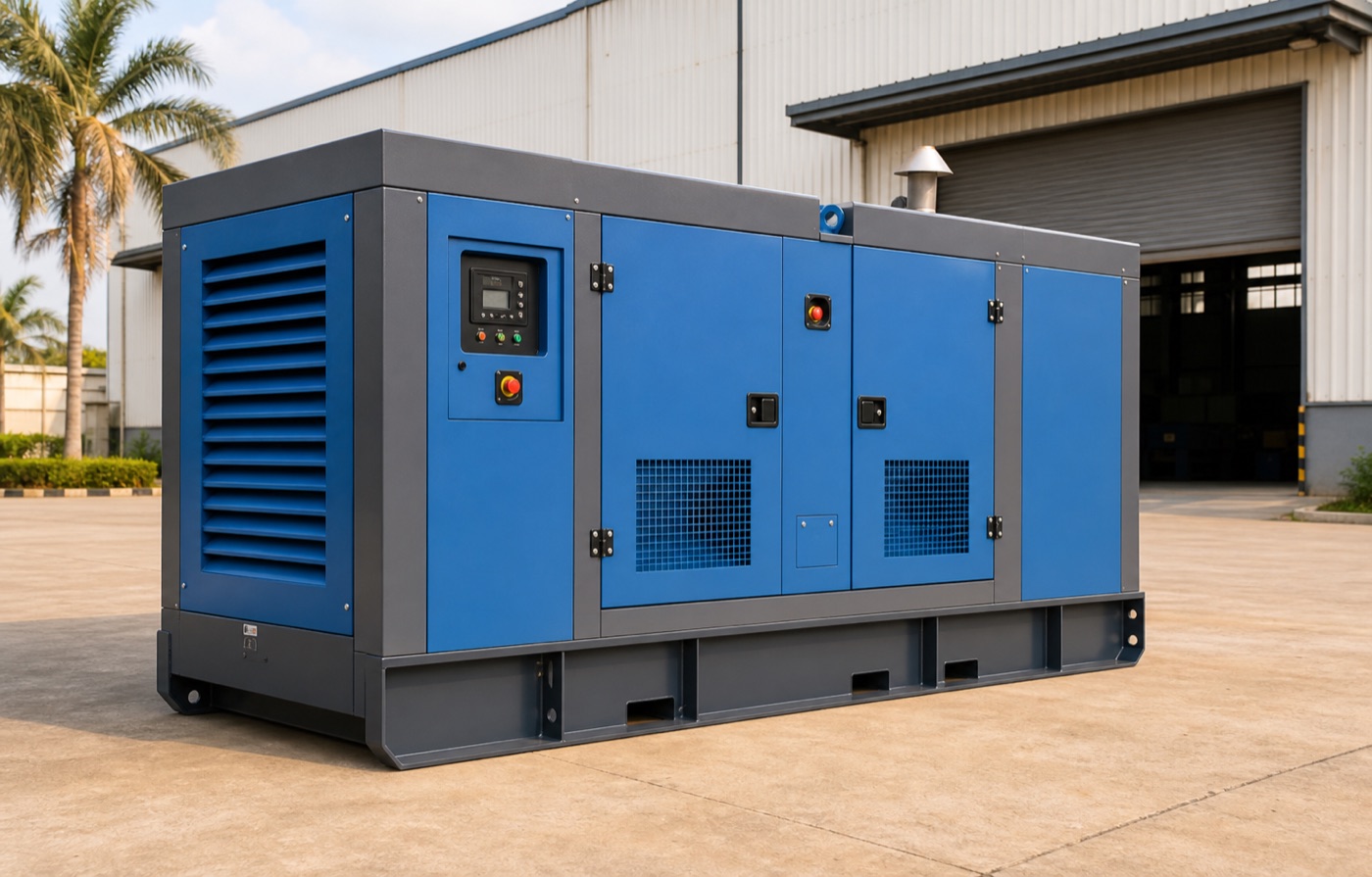 200kVA silent diesel generator reference image for factory and hotel projects in Nigeria