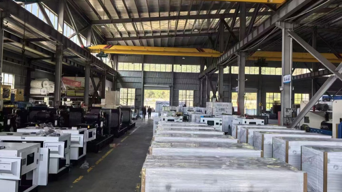 Real medium industrial diesel generator batch prepared in factory for 250kVA Nigeria project quotations
