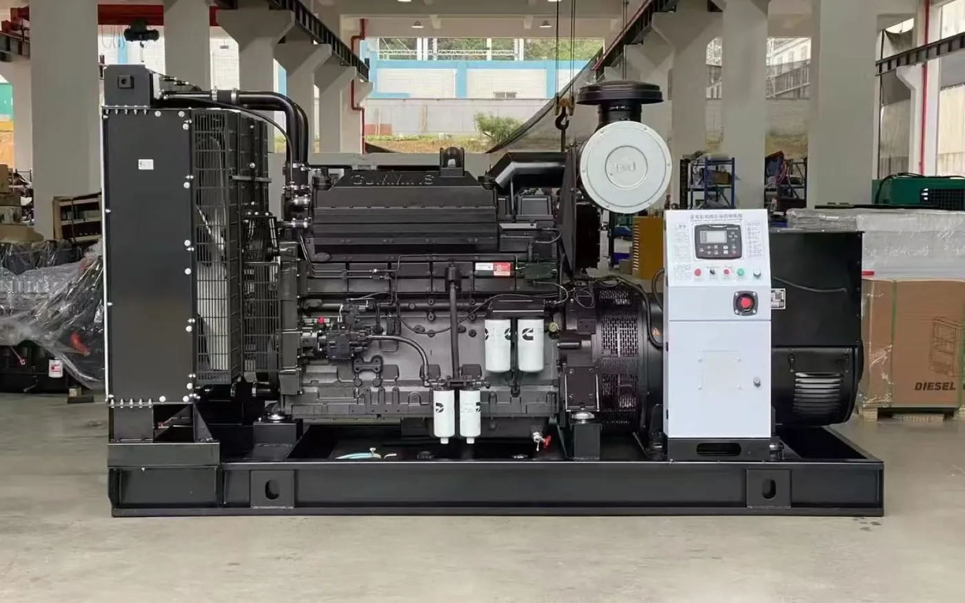 Real open type commercial diesel generator in the factory for 30 to 100kVA Nigeria projects