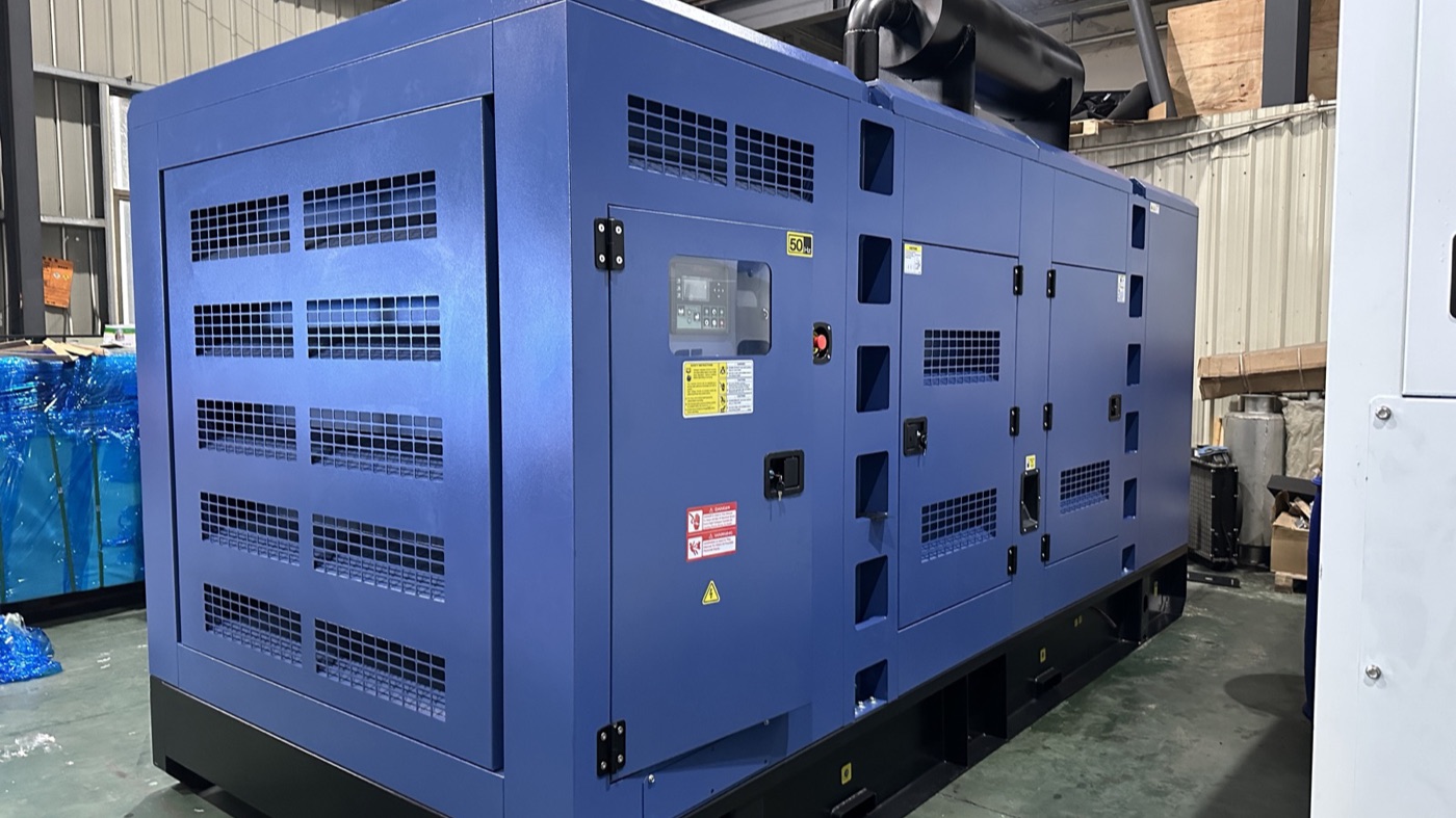 Real blue silent diesel generator prepared in factory for a 500kVA Nigeria quotation