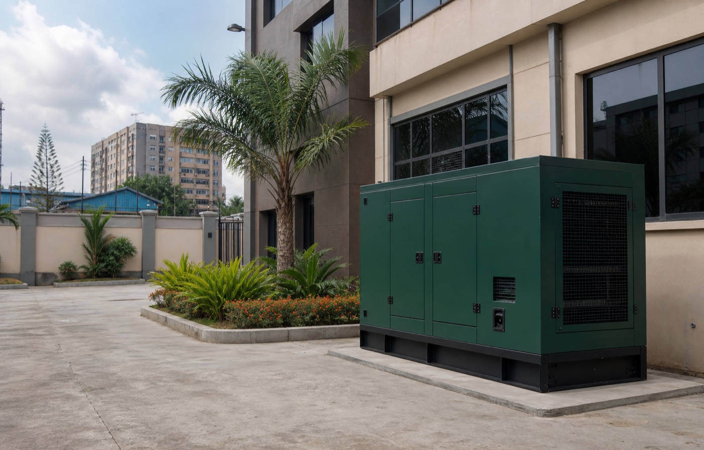 Silent diesel generator reference image for Lagos Nigeria commercial buyers